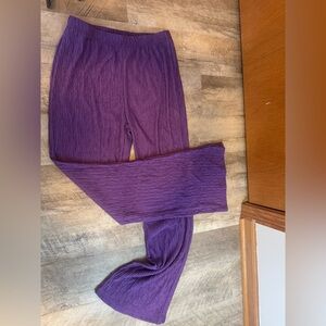SHEIN size MED / 6 purple wide leg purple pants